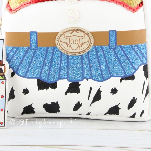 Disney Jessie Glittery Mini Backpack - Picture 3 of 7